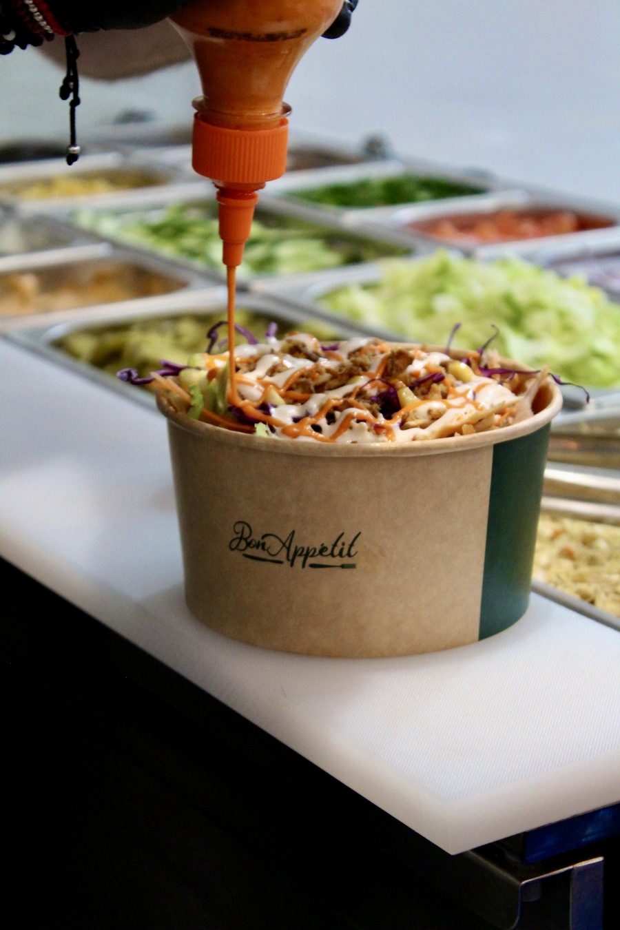 Ana's Kebab bowl with sauce